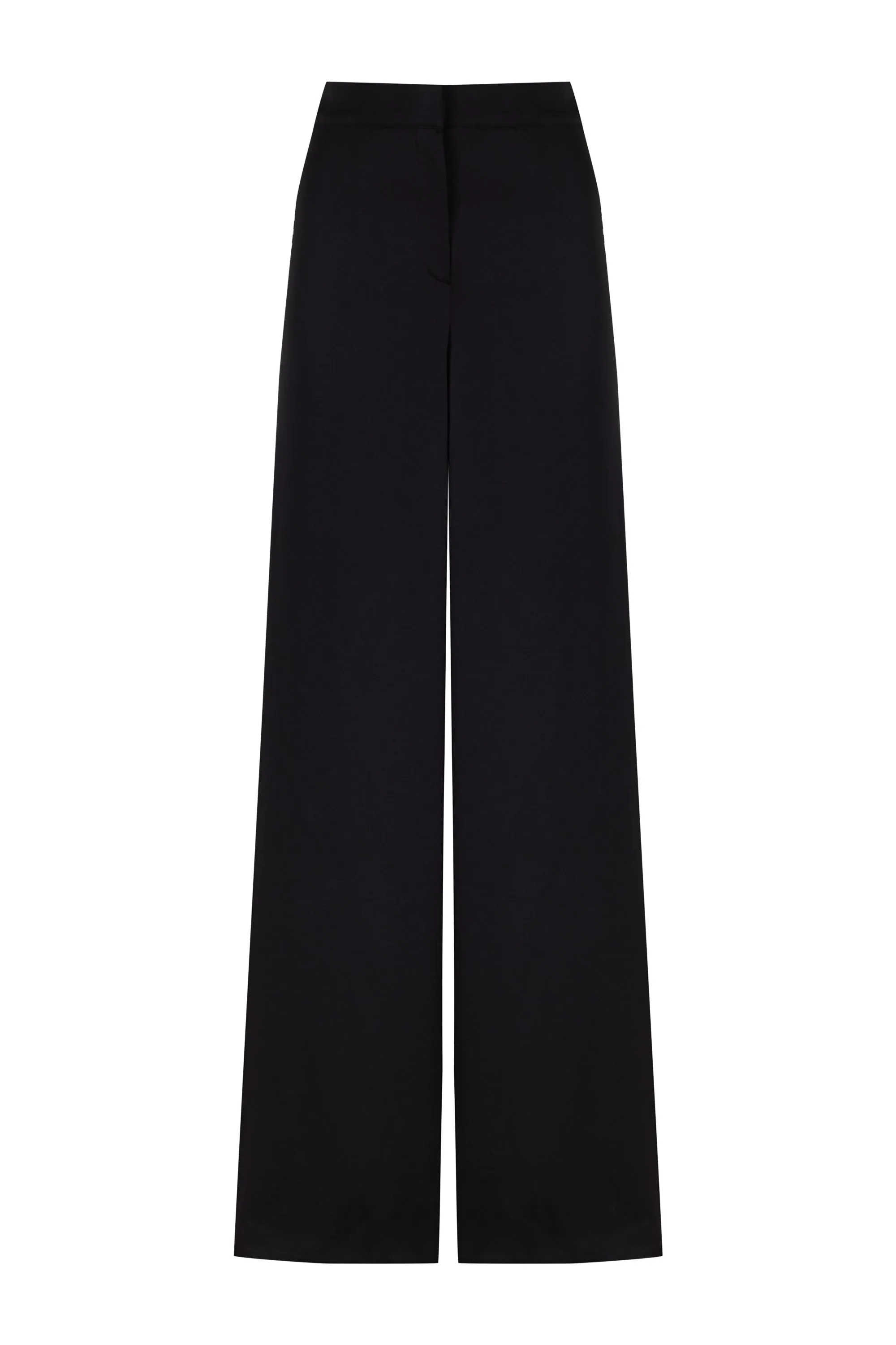 Wide-Leg Crepe Satin Pants (Final Sale)