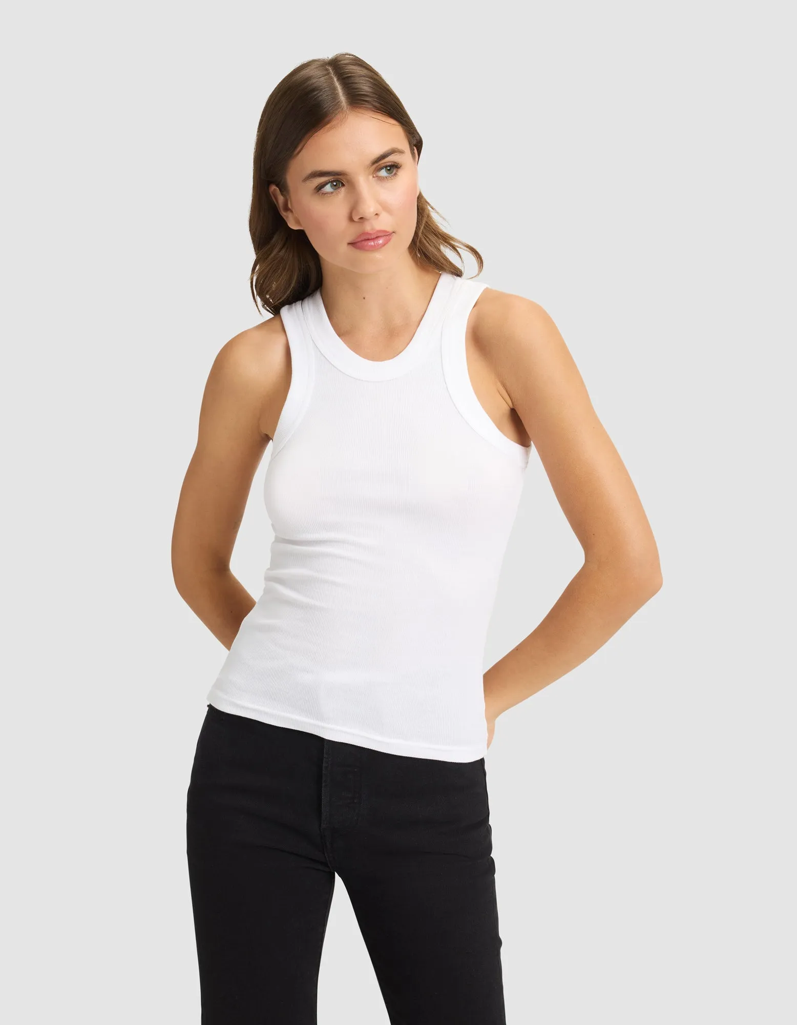 Women's Fine Ribbed Tank