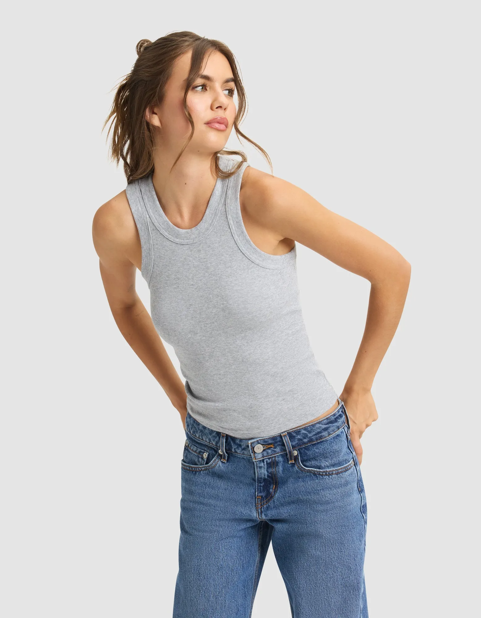 Women's Fine Ribbed Tank